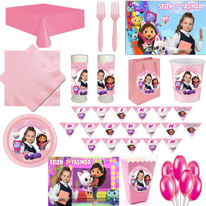 Kişiye Özel Gabby 24 Kişilik Parti Seti