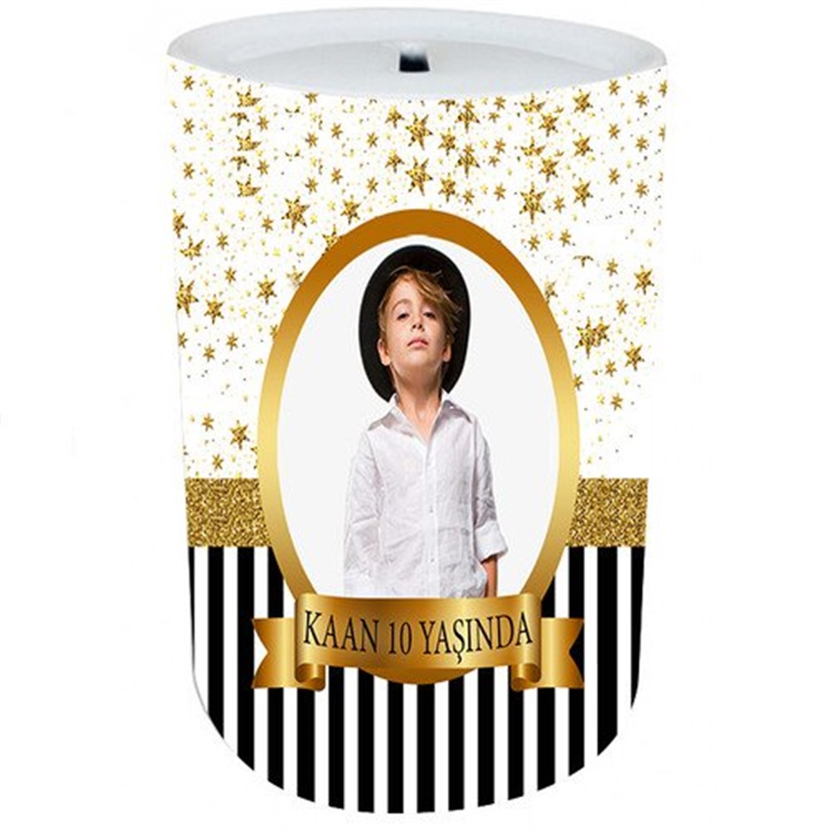Kişiye Özel Gold Star Kumbara 8 Adet