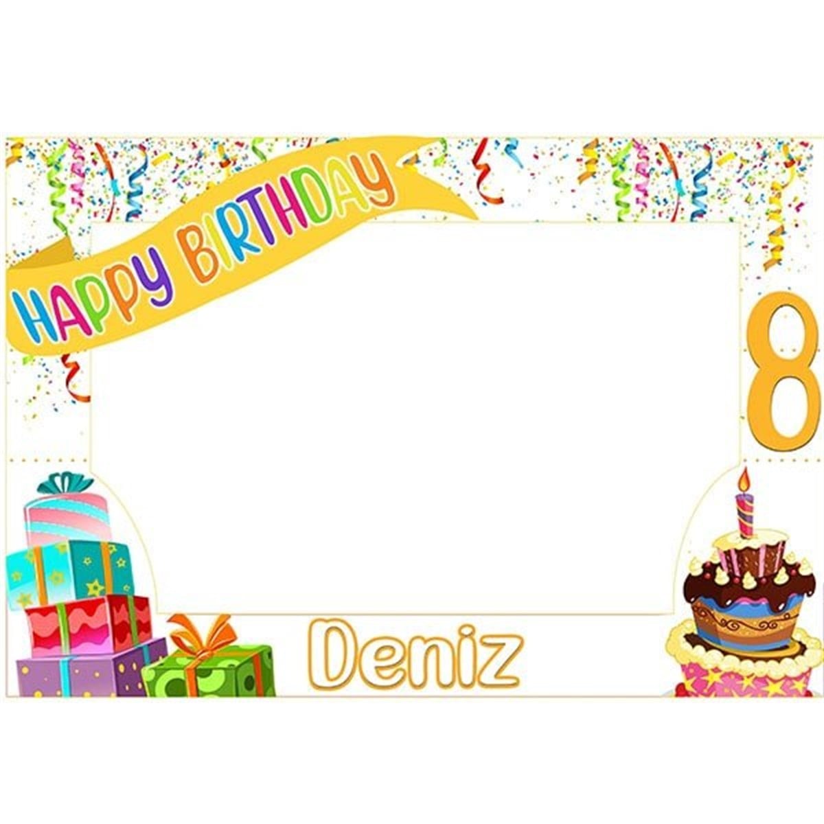 Kişiye Özel Happy Birthday Çerçeve