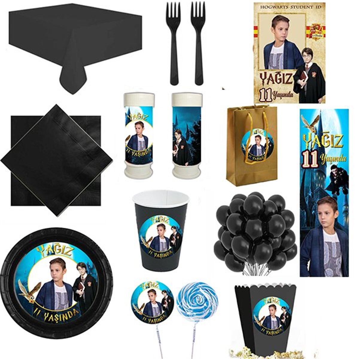 Kişiye Özel Harry Potter 16 Kişilik Parti Seti