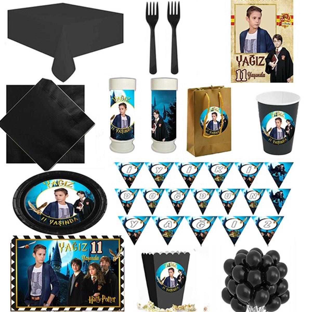 Kişiye Özel Harry Potter 24 Kişilik Parti Seti