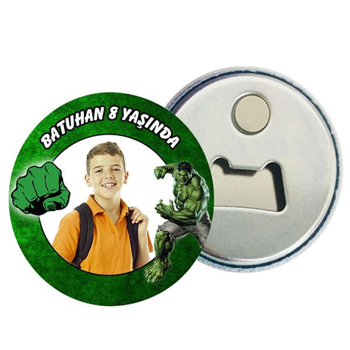 Kişiye Özel Hulk Magnet Açacak 15 Adet