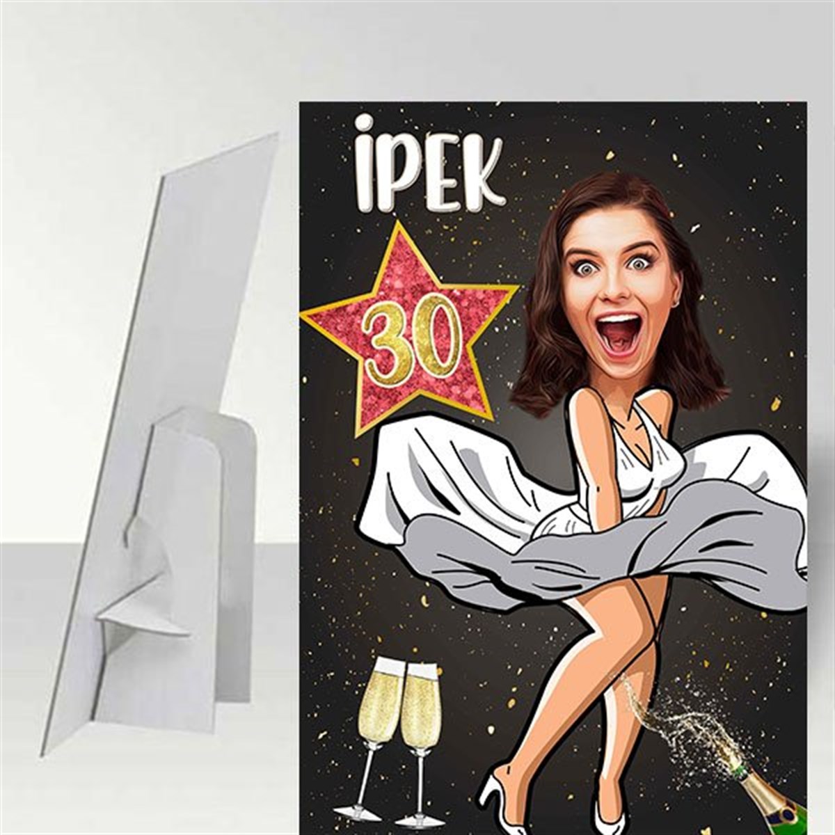 Kişiye Özel Kız Hollywood Ayaklı Pano