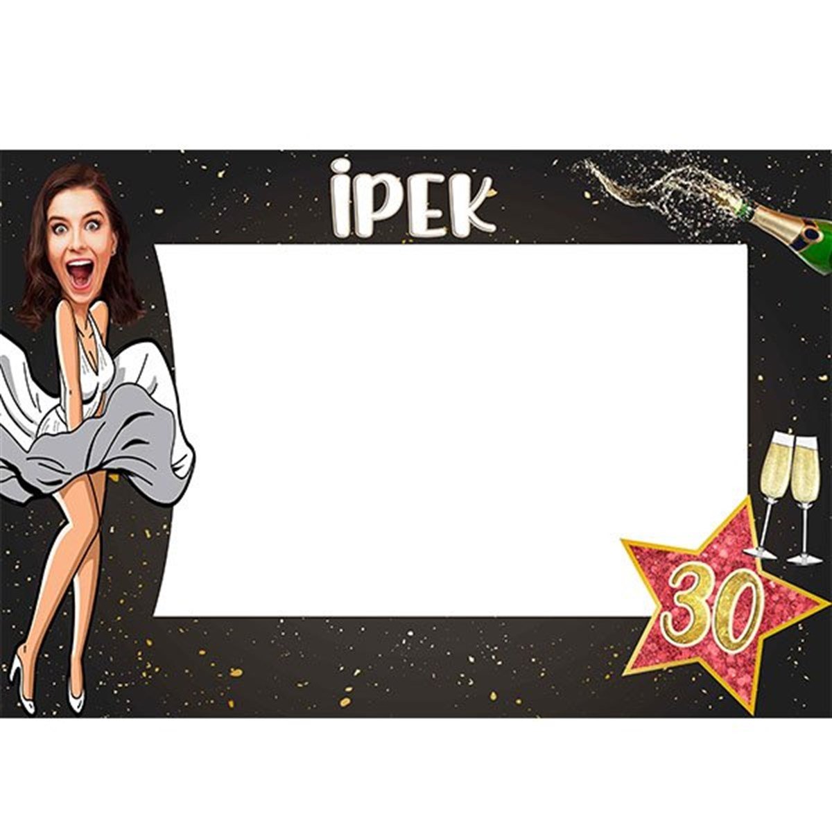 Kişiye Özel Kız Hollywood Fotoğraf Çerçevesi