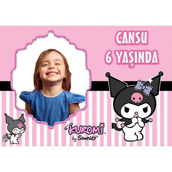 Kuromi Parti KonseptiKişiye Özel Kuromi Temalı  Afiş