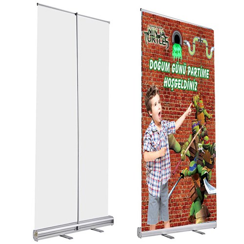 Kişiye Özel Ninja Roll Up Afiş