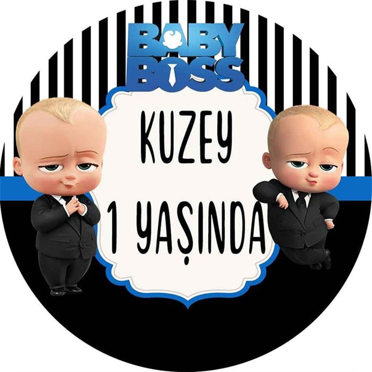 Kişiye Özel Patron Bebek Sticker 24 Adet