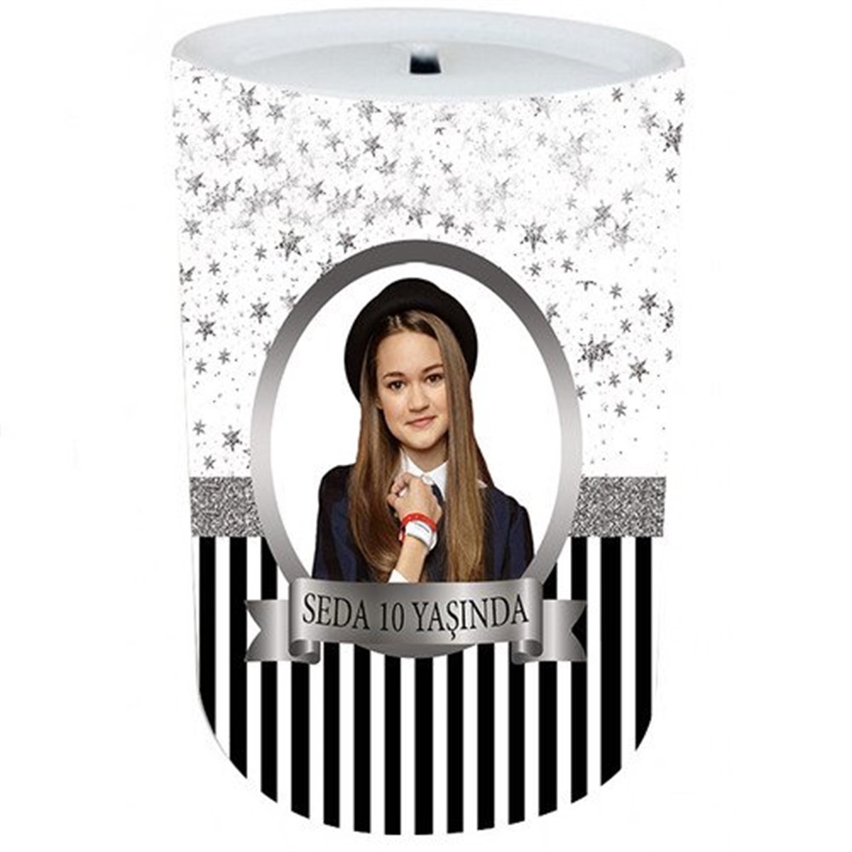 Kişiye Özel Silver Star Kumbara 8 Adet