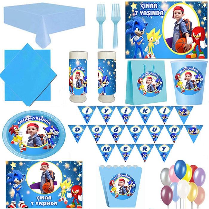 Kişiye Özel Sonic 24 Kişilik Parti Seti