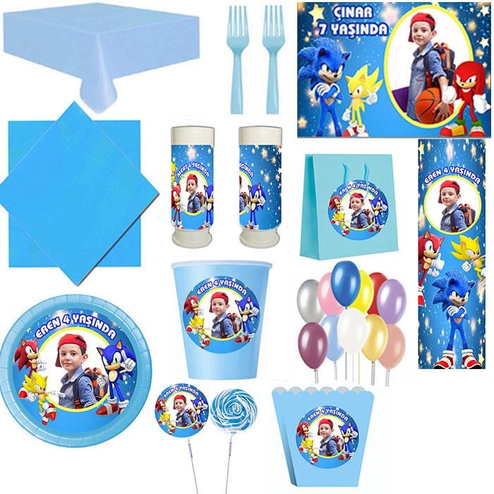 Kişiye Özel Sonic16 Kişilik Parti Seti