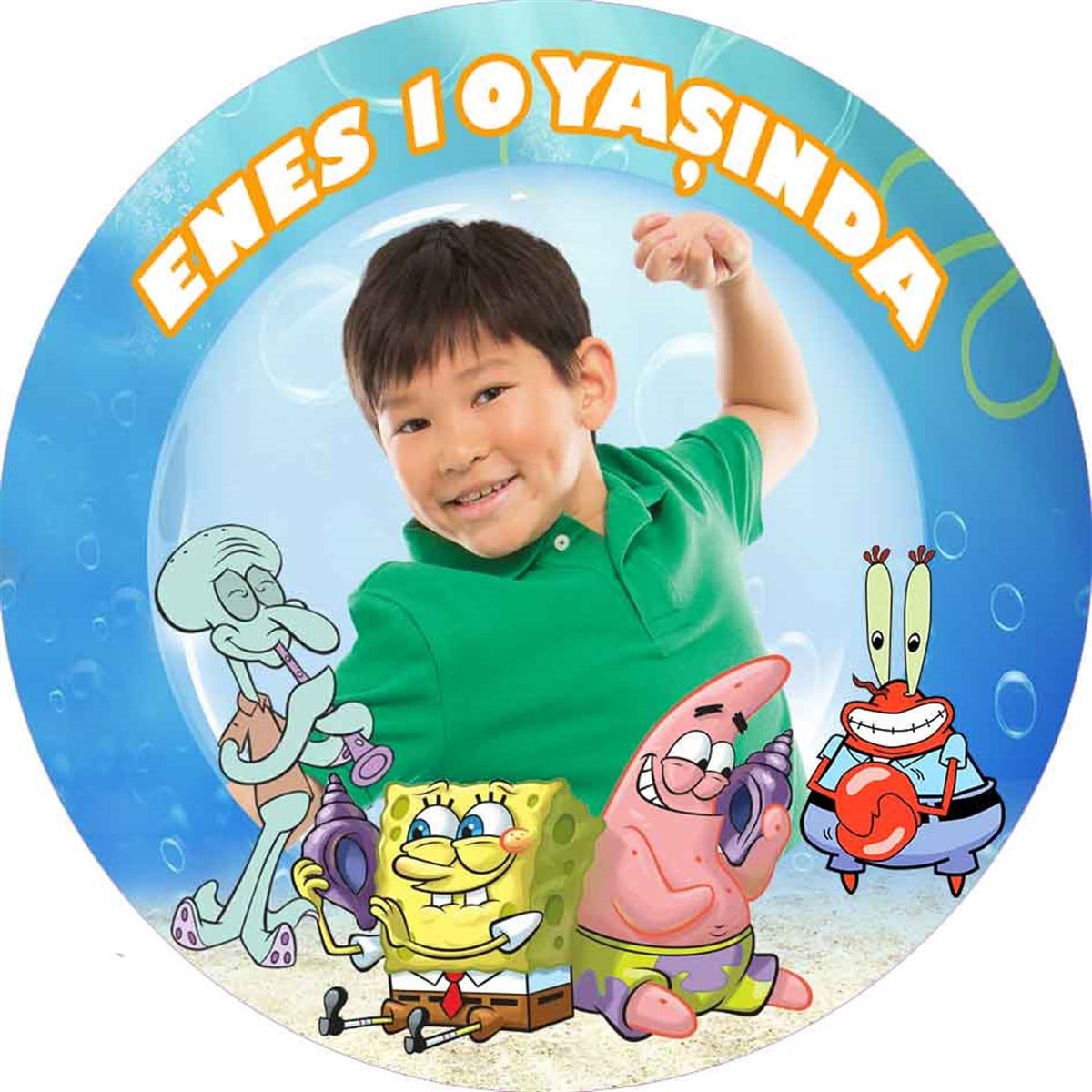 Kişiye Özel Sünger Bob Sticker 24 Adet