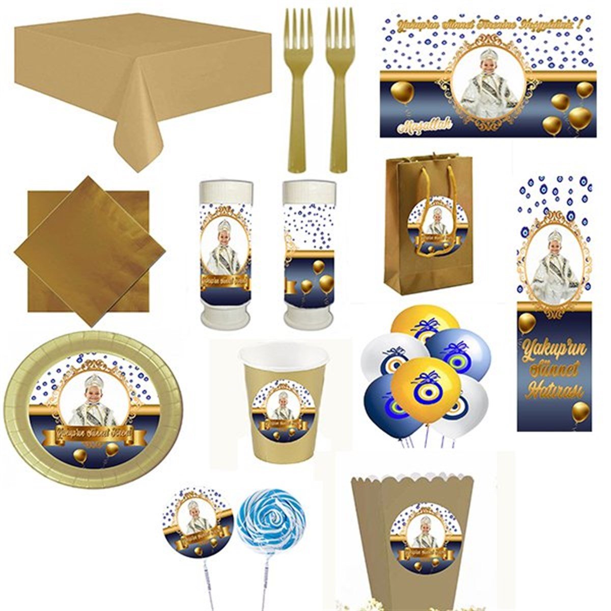 Kişiye Özel Sünnet 16 Kişilik Parti Seti