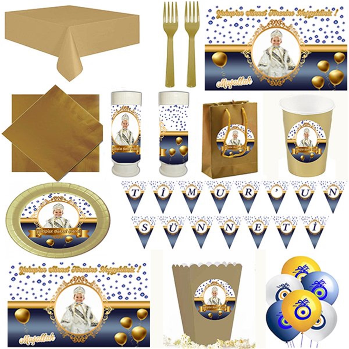 Kişiye Özel Sünnet 24 Kişilik Parti Seti