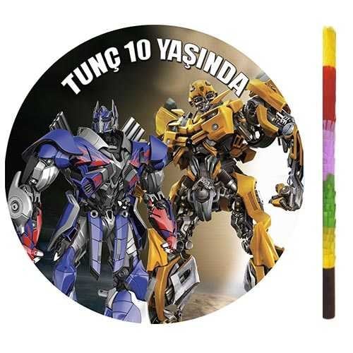 Kişiye Özel Transformers Pinyata + Sopası