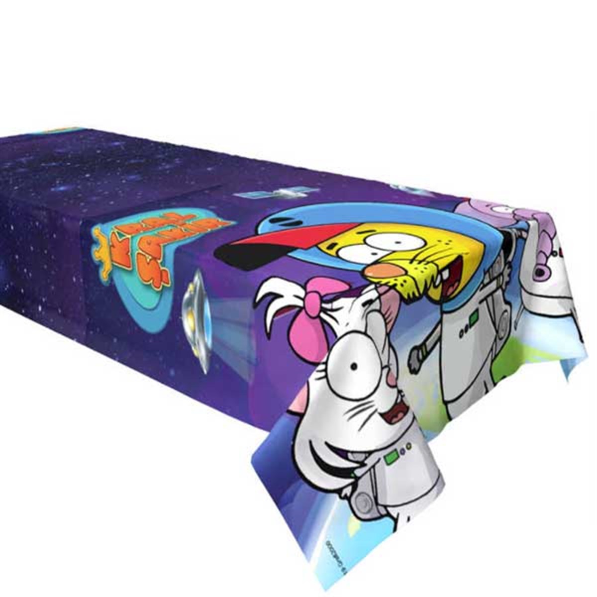 Kral Şakir Uzayda Doğum Günü Masa Örtüsü