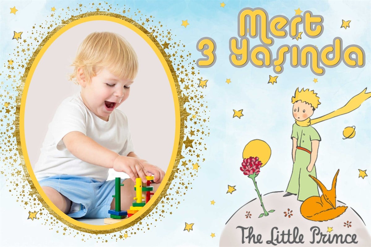 Küçük Prens Kişiye Özel Afiş