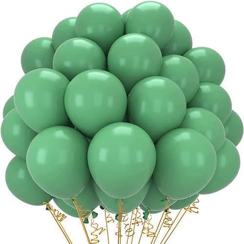 Küf Yeşili Pastel Balon 100 Adet