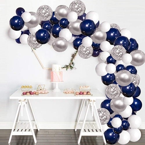 Lacivert Konfetili Balon