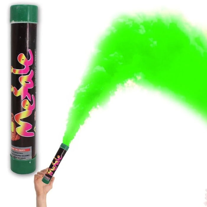 Maç Meşalesi Yeşil Renkli