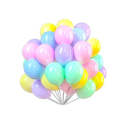 Makaron Karışık Renkli Su Balonu 6 inc 50 Adet