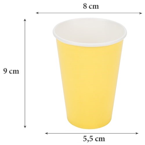 Makaron Sarı Bardak 8 Adet