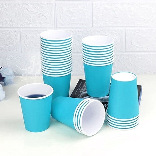Mavi Karton Bardak 8 Adet