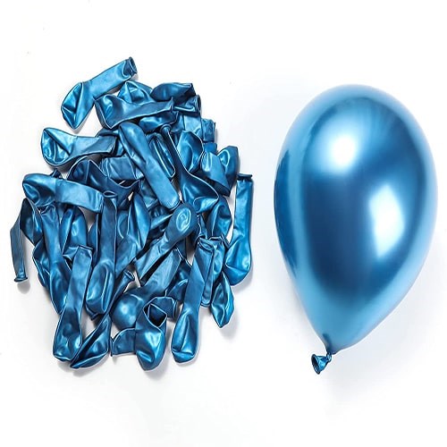 Minik Krom Balon Mavi 20 Adet