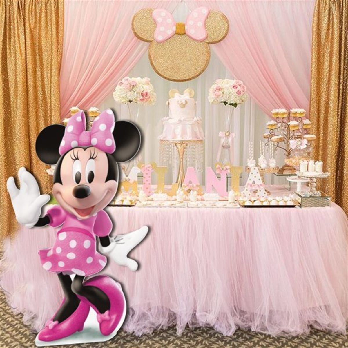 Minnie Mouse Ayaklı Pano 55 x 95 Cm