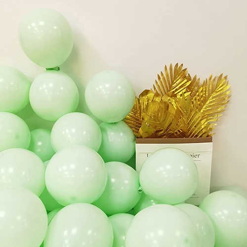 Mint Yeşili Makaron Zincir Balon Seti