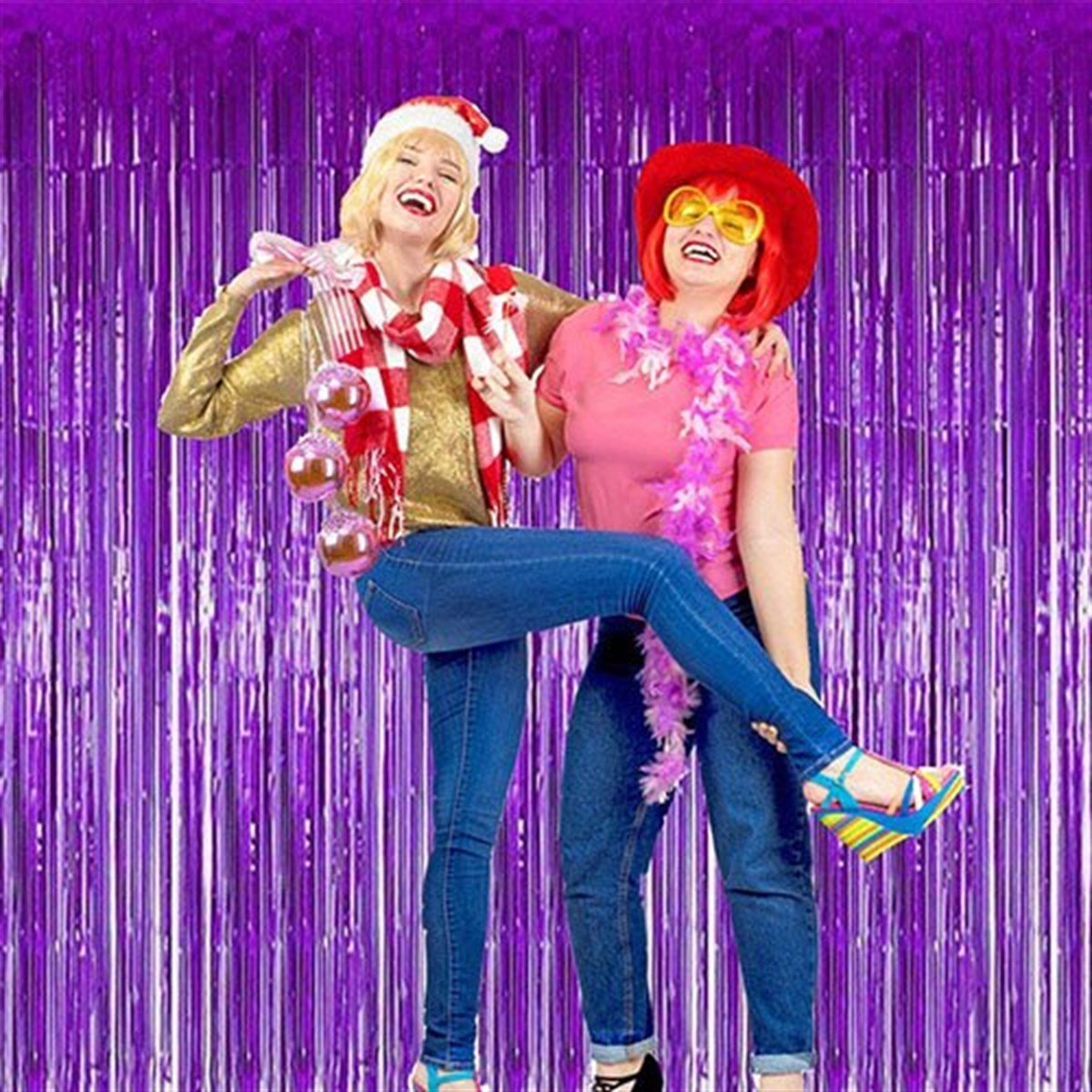 Mor Arka Fon Duvar Perdesi 2.70 Cm