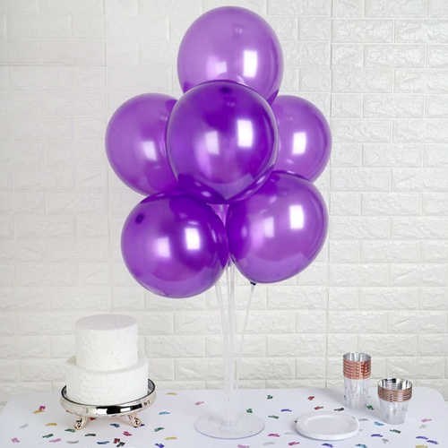 Mor Beyaz Zincir Balon Seti