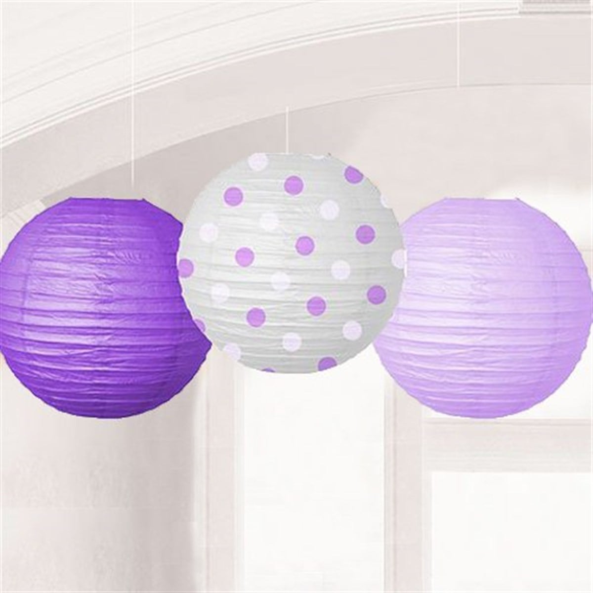 Mor Fener Seti 25 Cm 3 Adet