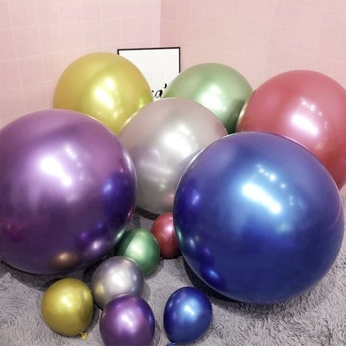 Mor Jumbo Krom Balon 24 İnç 68 Cm