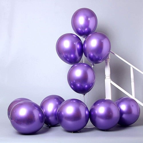 Mor Krom Balon 50 Adet