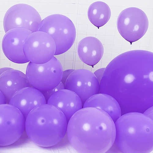 Mor Pastel Balon 100 Adet