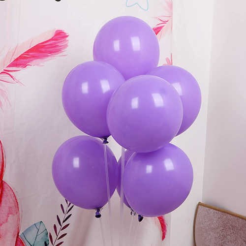Mor Pastel Balon 20 Adet