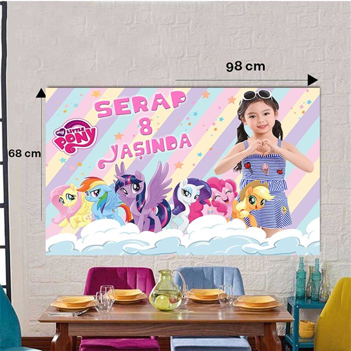 My Little Pony Kişiye Özel Duvar Panosu