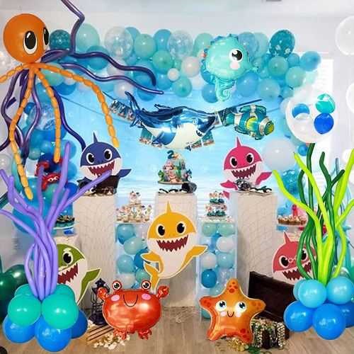 Okyonus Canlıları Dekoratif Folyo Balon 6 Adet