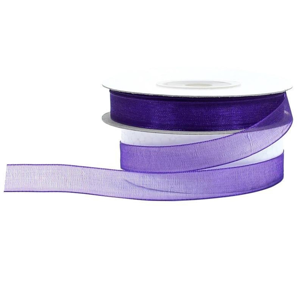 Organze Kurdele 1 Cm Mor