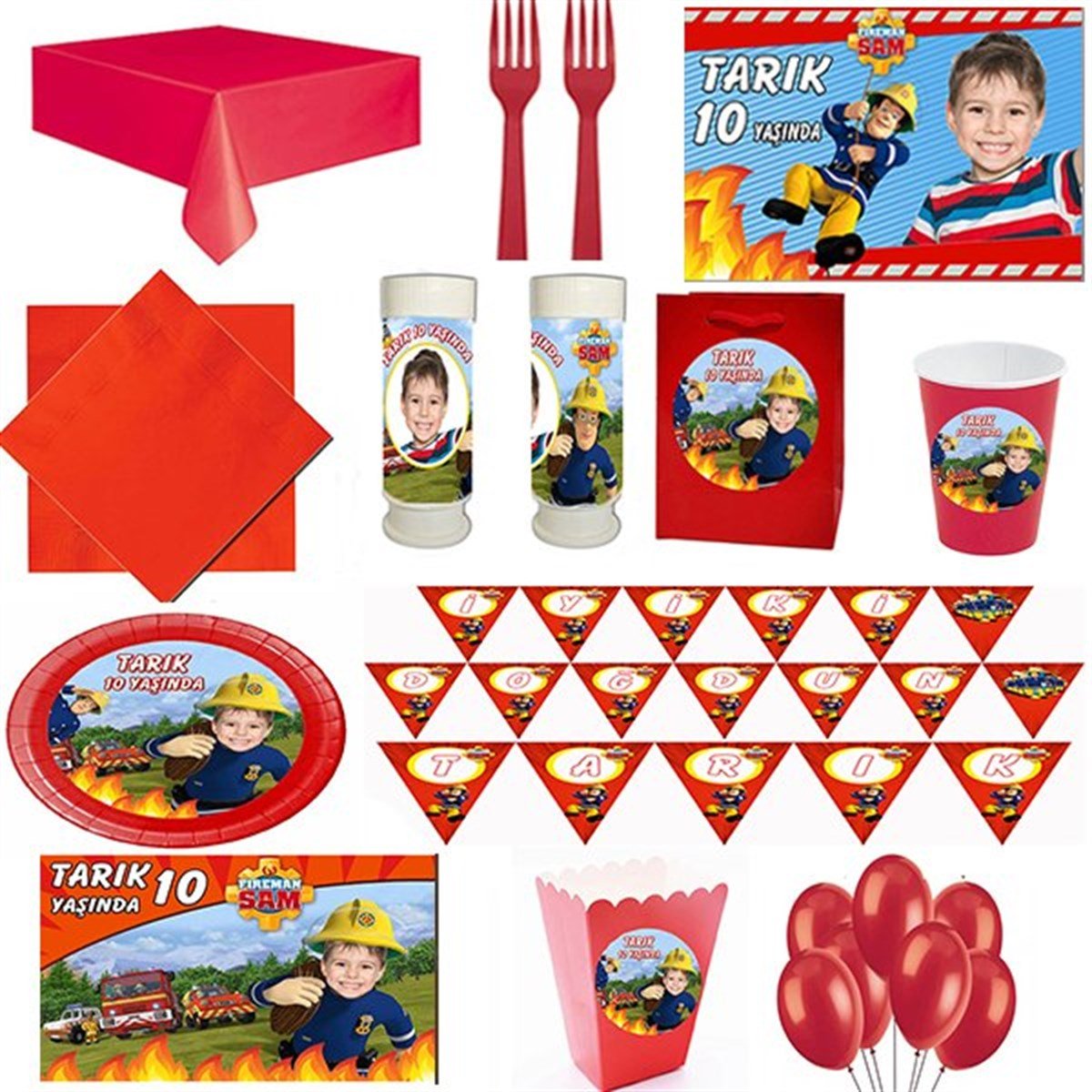 Özel İtfaiyeci Sam 24 Kişilik Parti Seti