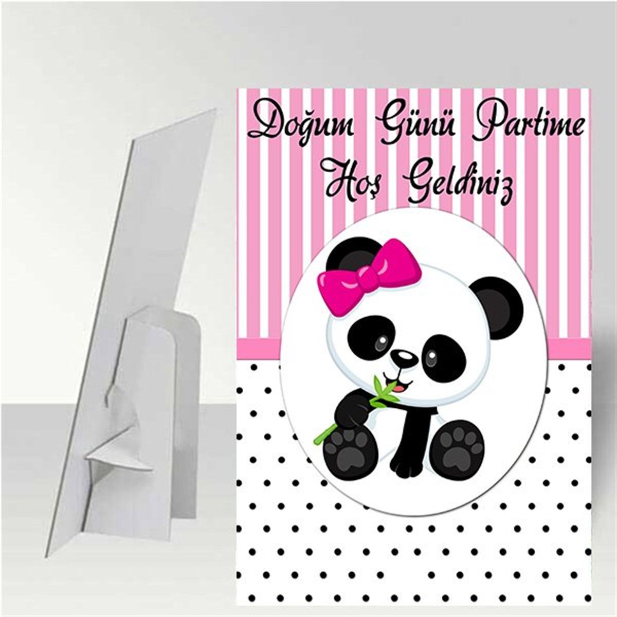 Panda Kişiye Özel Ayaklı Pano