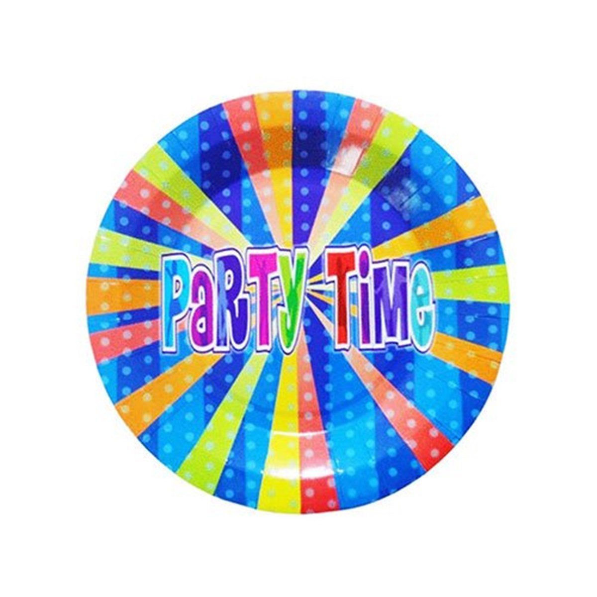 Party Tıme Karton Tabak Mavi 18 cm Adet