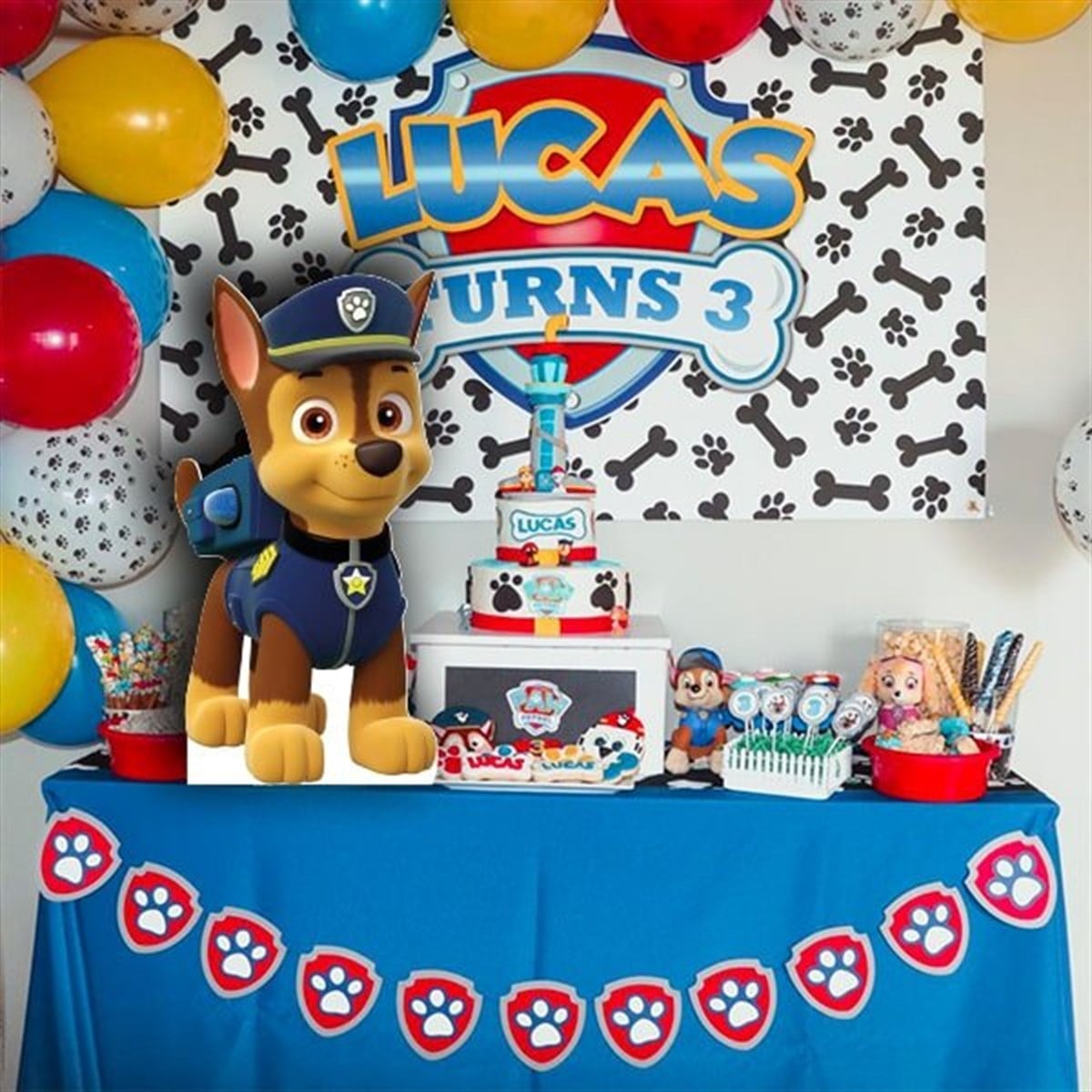 Paw Patrol Chase Masa Üstü Ayaklı Pano