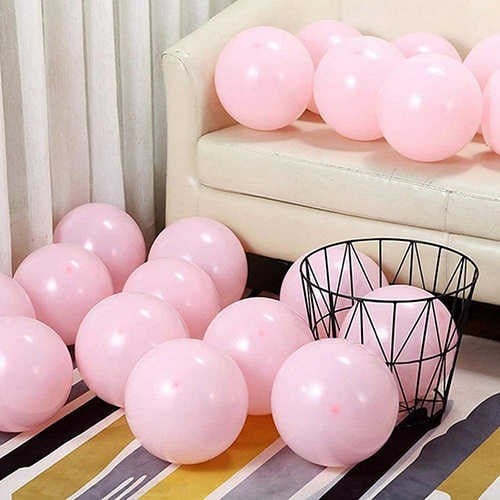 Pembe Makaron Zincir Balon Seti