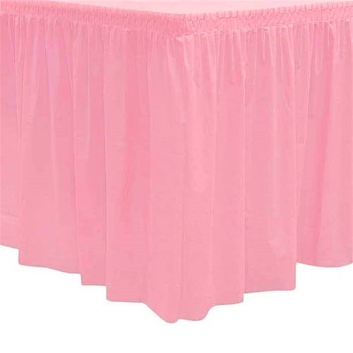 Pembe Masa Eteği Plastik 