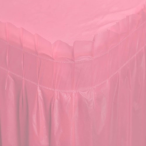 Pembe Masa Eteği Plastik 