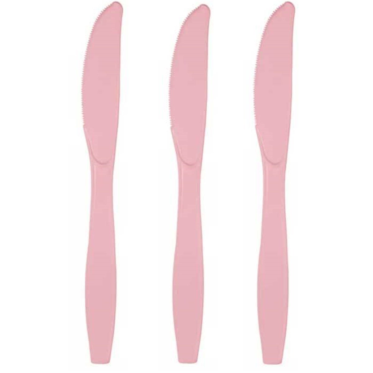 Pembe Renk Bıçak 25 Adet