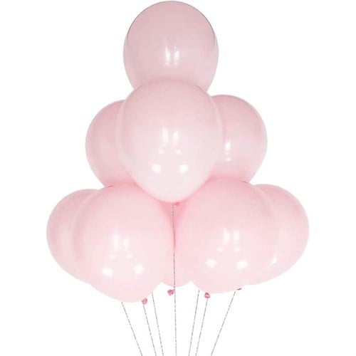 Pembe Renkli Makaron Balon 12 inc 100 Adet