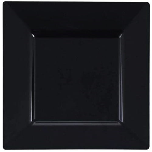 Mika Siyah Kare Tabak 10 Adet