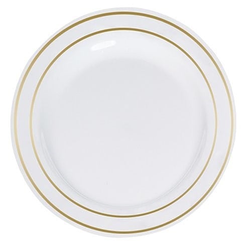 Mika Tabak Beyaz Gold 6 Adet 26 cm